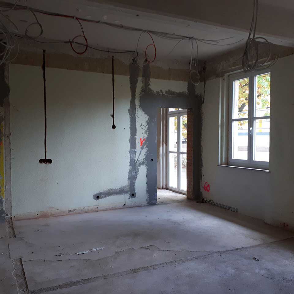 Der Innenbereich wird komplett umgebaut und neu gestaltet.