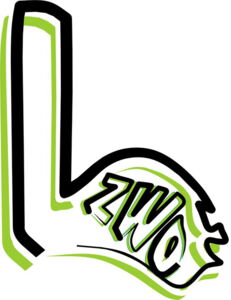 Logo EL ZWO Das Logo des Jugendklubs El ZWO in grün-schwarzer L-Form und innenliegendem Schriftzug ZWO.