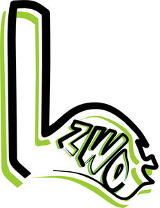 Logo EL ZWO Das Logo des Jugendklubs El ZWO in grün-schwarzer L-Form und innenliegendem Schriftzug ZWO.