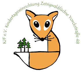 Logo KiFaZ Zeisigwaldfüchse Das Logo der Kindertageseinrichtung Zeisigwaldfüchse beinhaltet einen Fuchs. Auf dem Fuchsschwanz stehen drei Bäume.